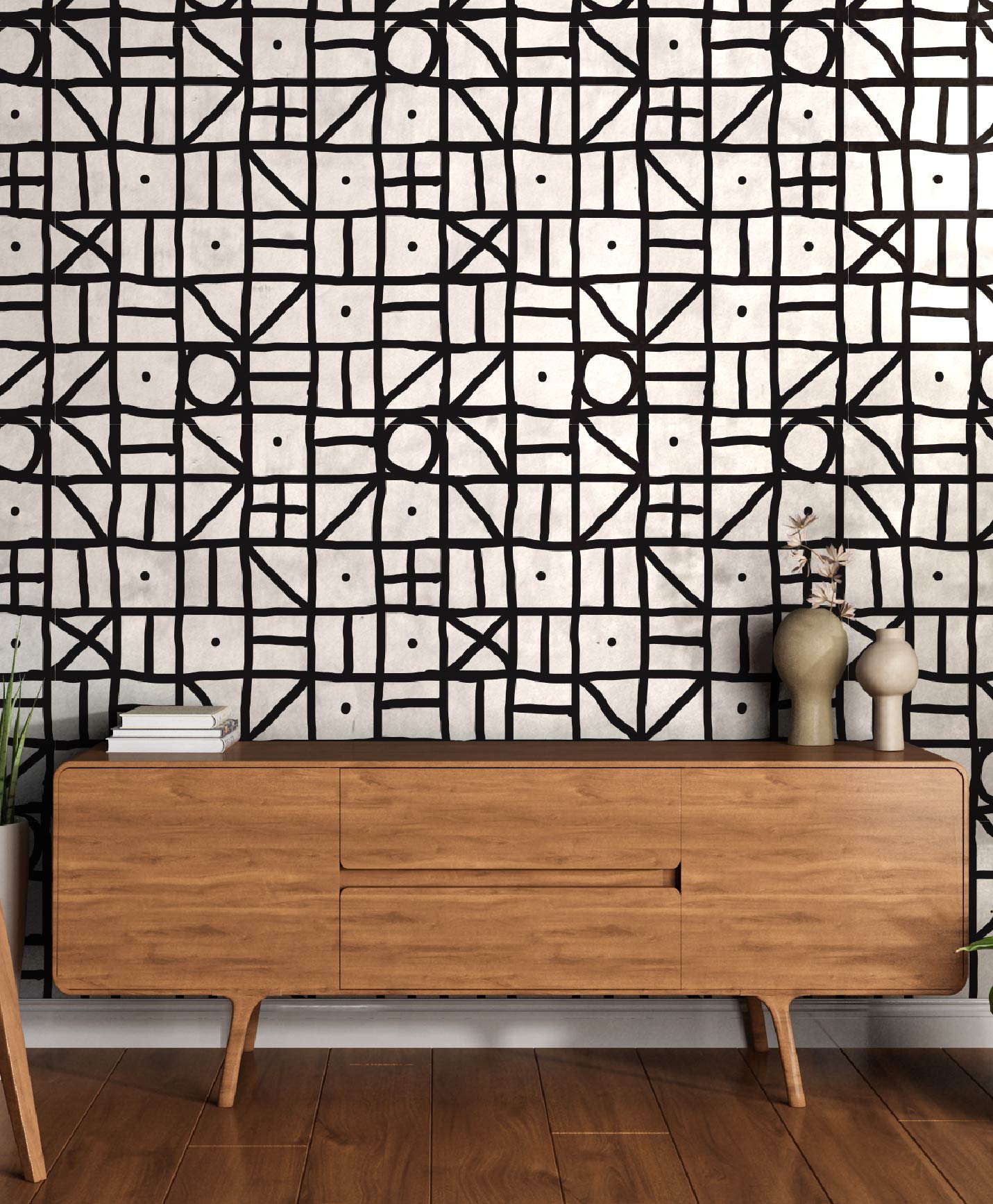 Contemporary Wilde Basics Wallpaper by Wilde Pattern Company