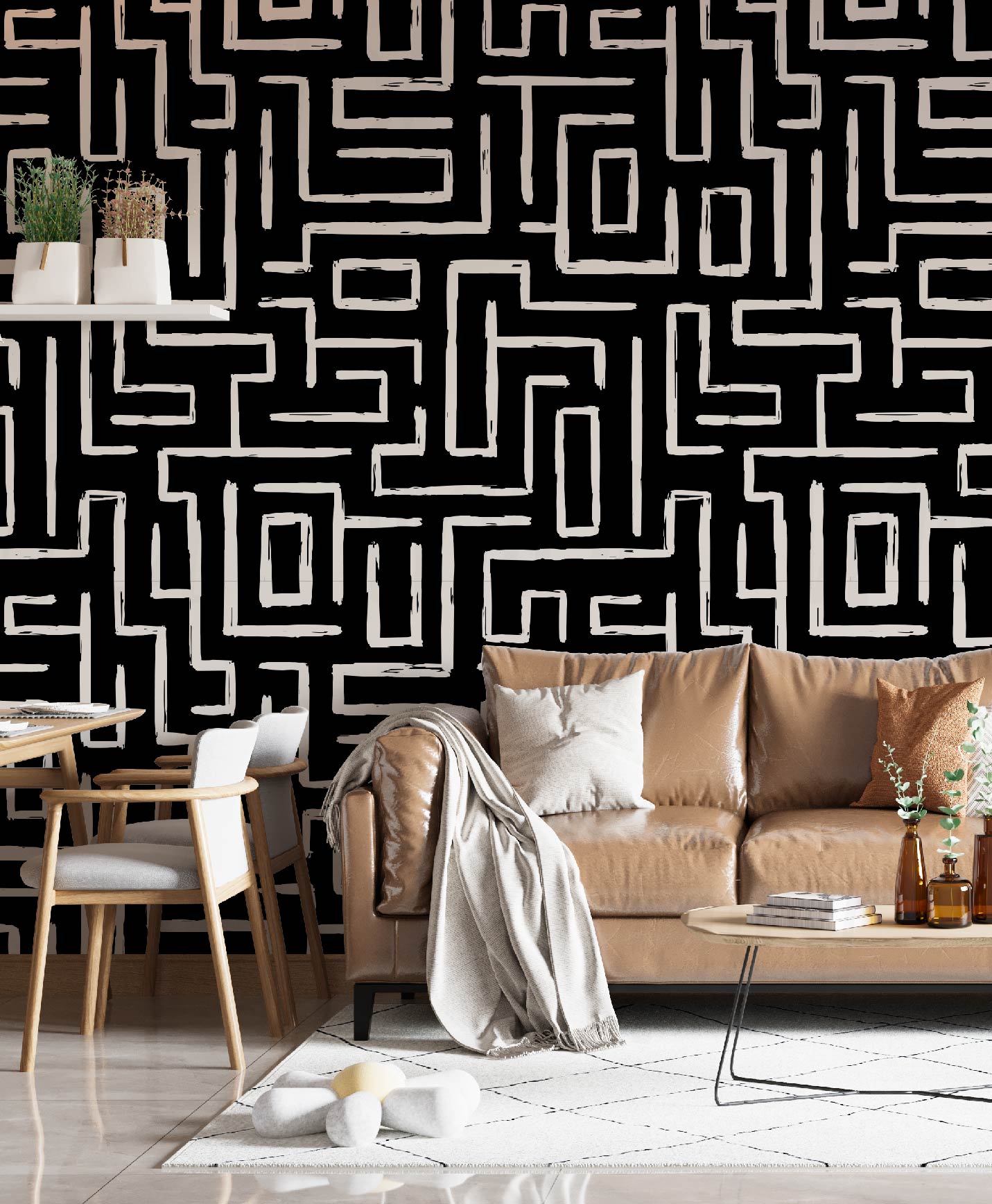 Contemporary Wilde Basics Wallpaper by Wilde Pattern Company