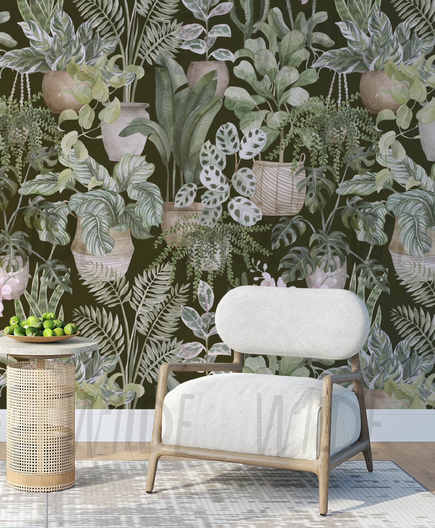 Flora & Fauna, Wilde Basics Wallpaper by Wilde Pattern Company