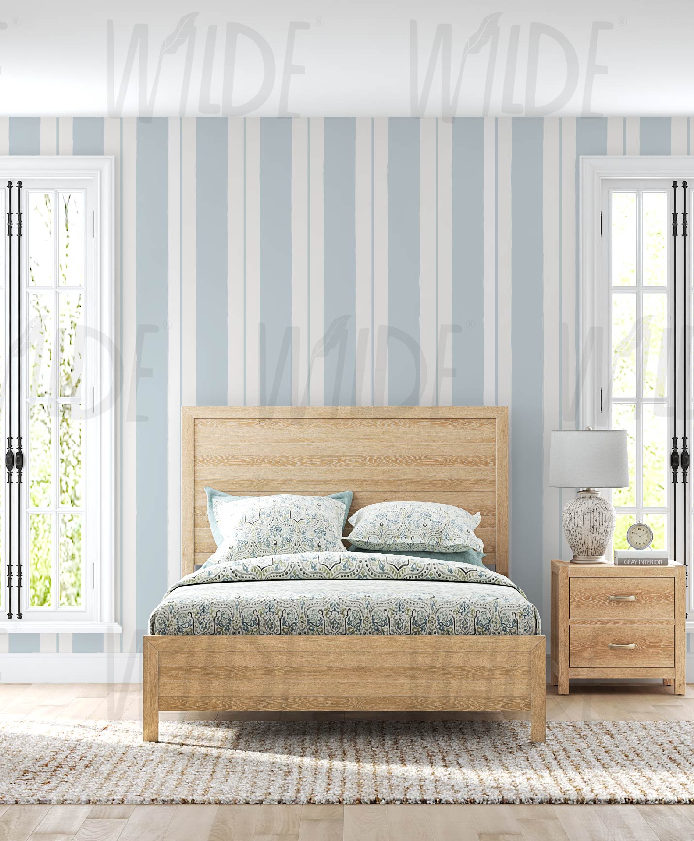 Stripe Wilde Basics Wallpaper by Wilde Pattern Company