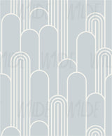 Grey Art Deco, Wilde Basics Wallpaper by Wilde Pattern Company