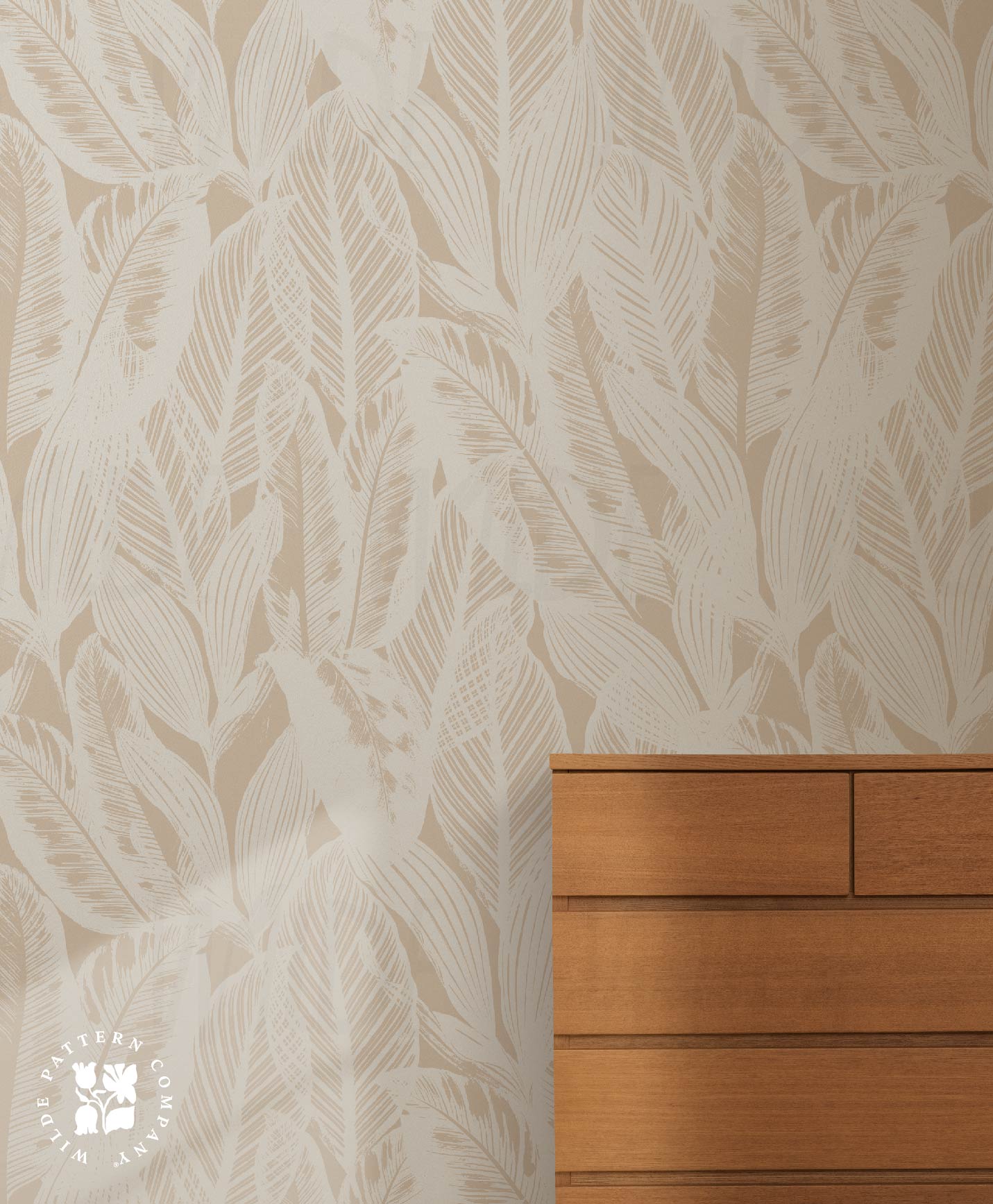 Nordic Foliage, Wabi Sabi Wallpaper Roll