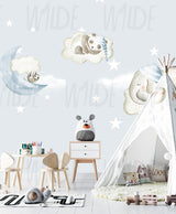 Cute Kids dreamy safari Wallpaper by Wilde Pattern Company