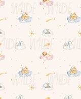 Cute Kids dreamy safari Wallpaper by Wilde Pattern Company