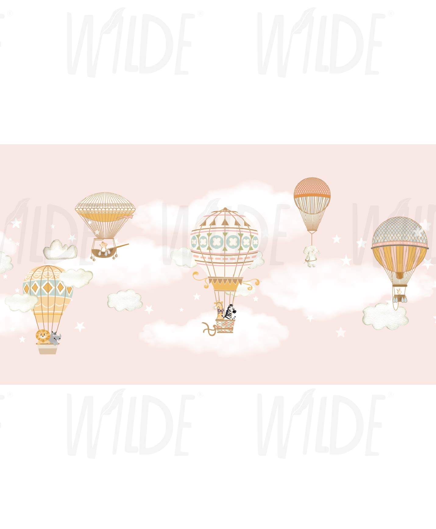 Cute Kids dreamy animals Wallpaper by Wilde Pattern Company