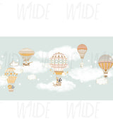 Cute Kids dreamy animals Wallpaper by Wilde Pattern Company