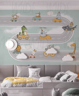 Cute Kids dreamy animals Wallpaper by Wilde Pattern Company