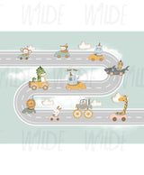 Cute Kids dreamy animals Wallpaper by Wilde Pattern Company