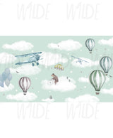 Cute Kids dreamy animals Wallpaper by Wilde Pattern Company