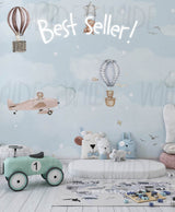 Cute Kids dreamy teddy bear Wallpaper by Wilde Pattern Company