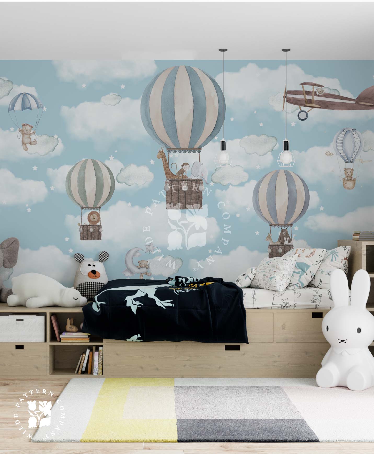 Bear in a Balloon, Dreamy Kids Wallpaper