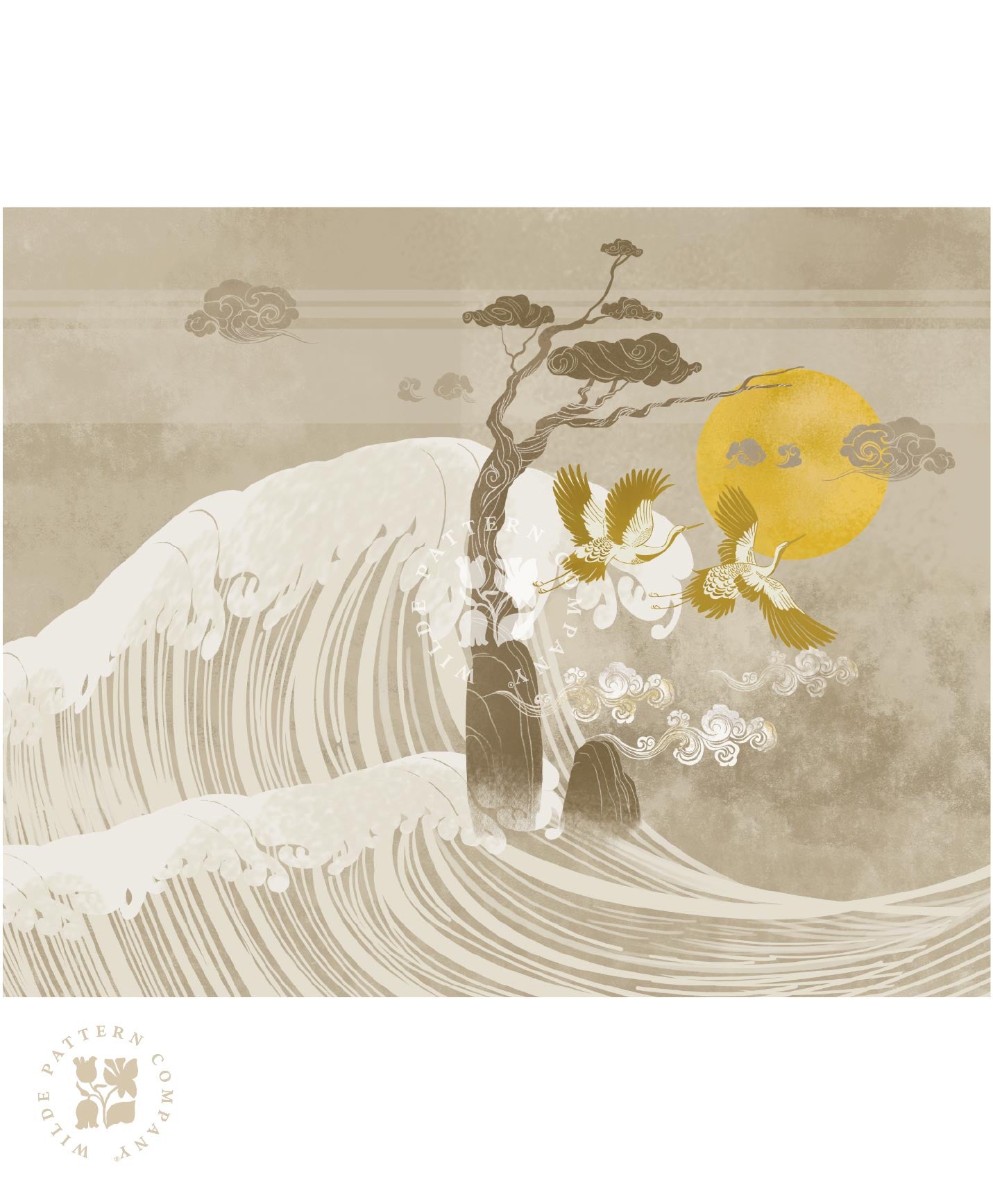 Rising Song, Oriental Wallpaper