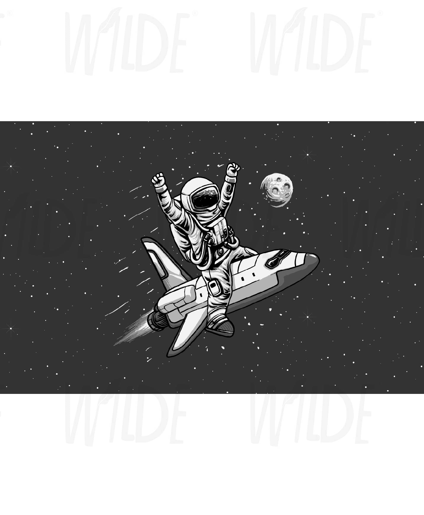 Cute Kids space theme Wallpaper by Wilde Pattern Company