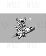 Cute Kids space theme Wallpaper for boys by Wilde Pattern Company