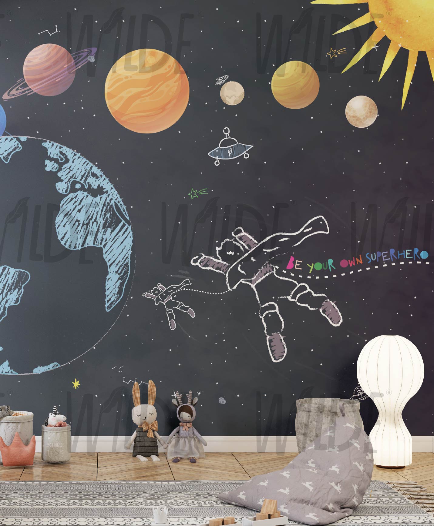 Be your own superhero, Space Kids Wallpaper