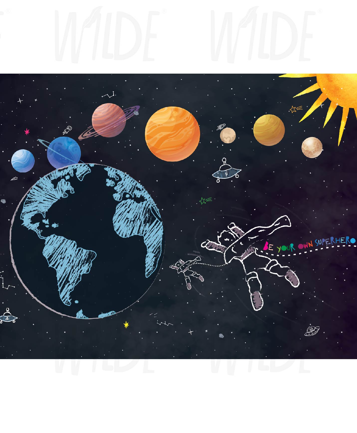 Be your own superhero, Space Kids Wallpaper