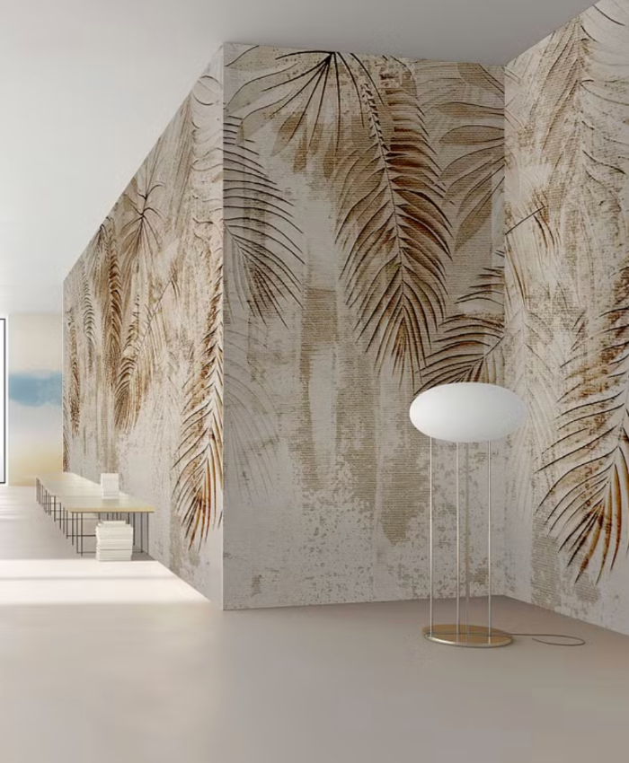 Mixed Media Flowers CM, Fresco Wallpaper