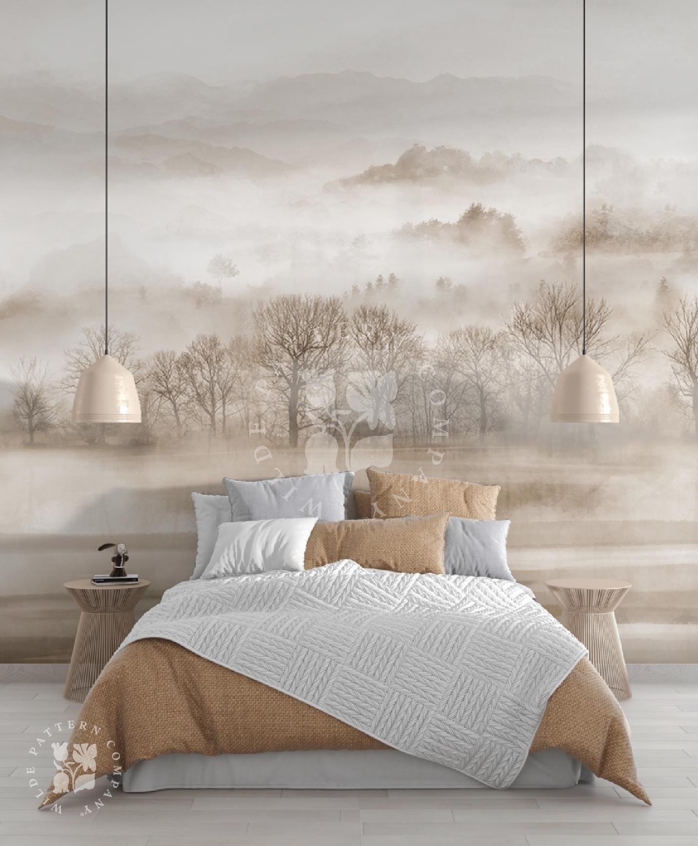 Foggy Forest, Landscape Mural