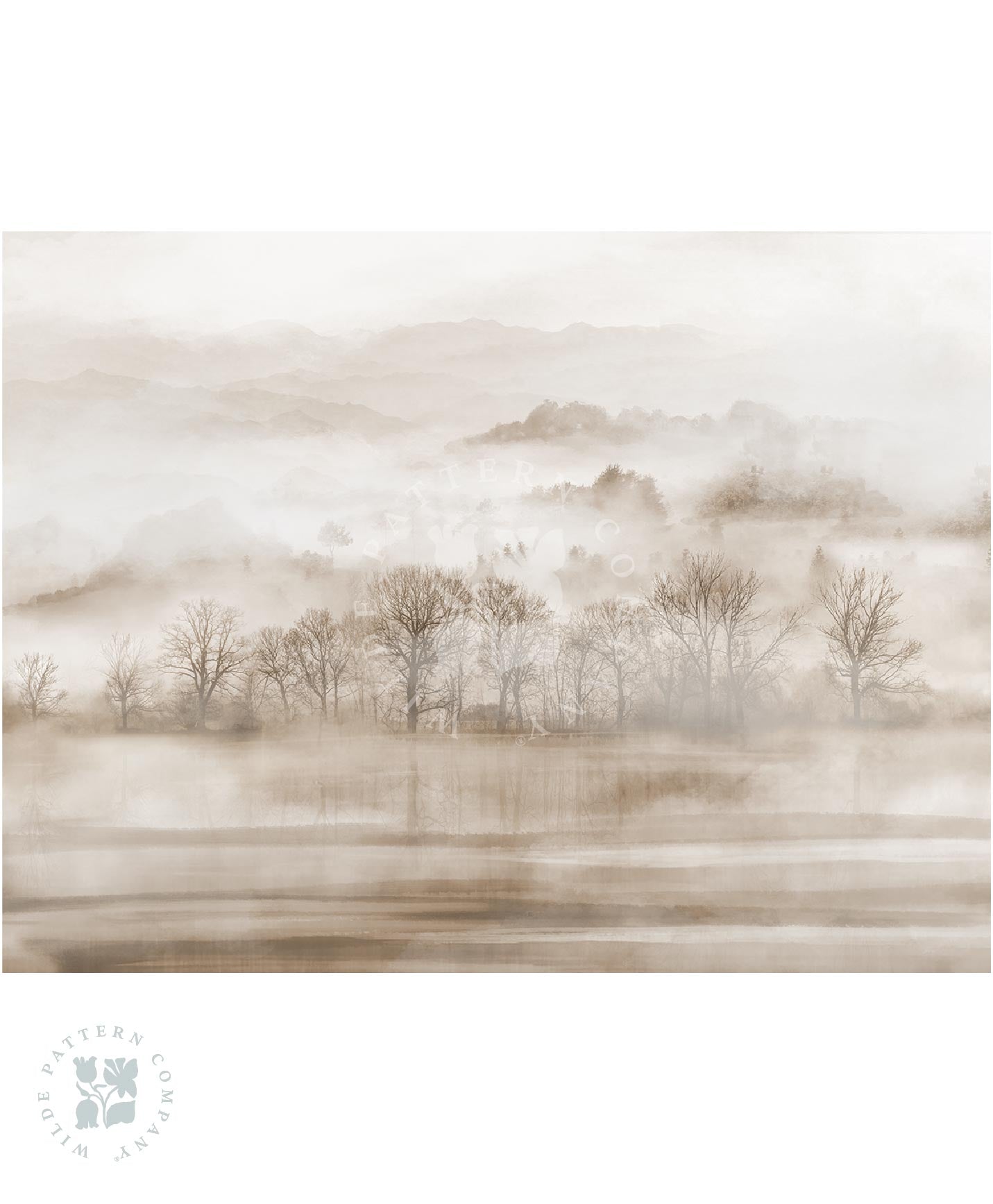 Foggy Forest, Landscape Mural