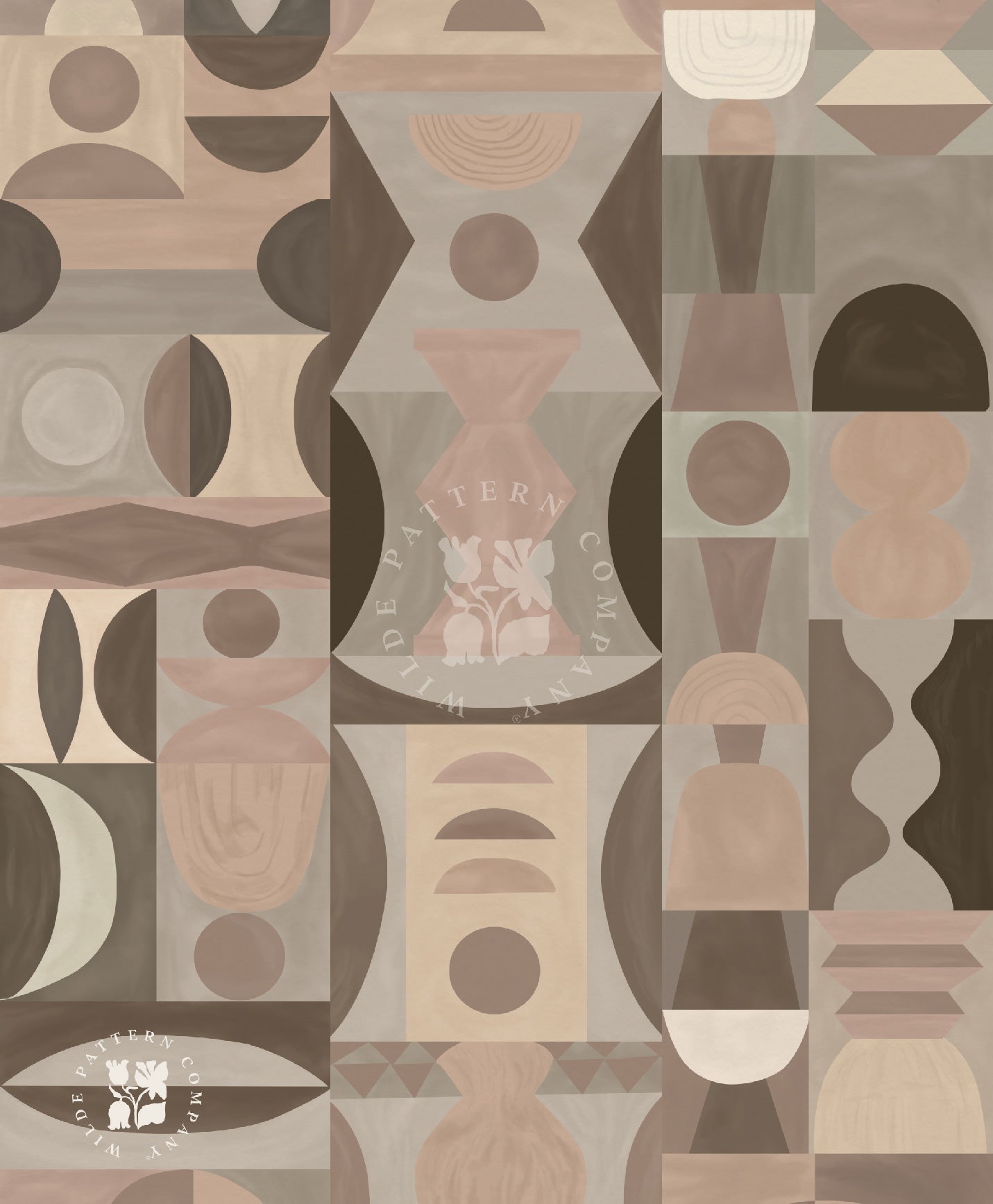 Quiet Totems, Japandi Wallpaper