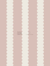 Scallop Stripe Wallpaper