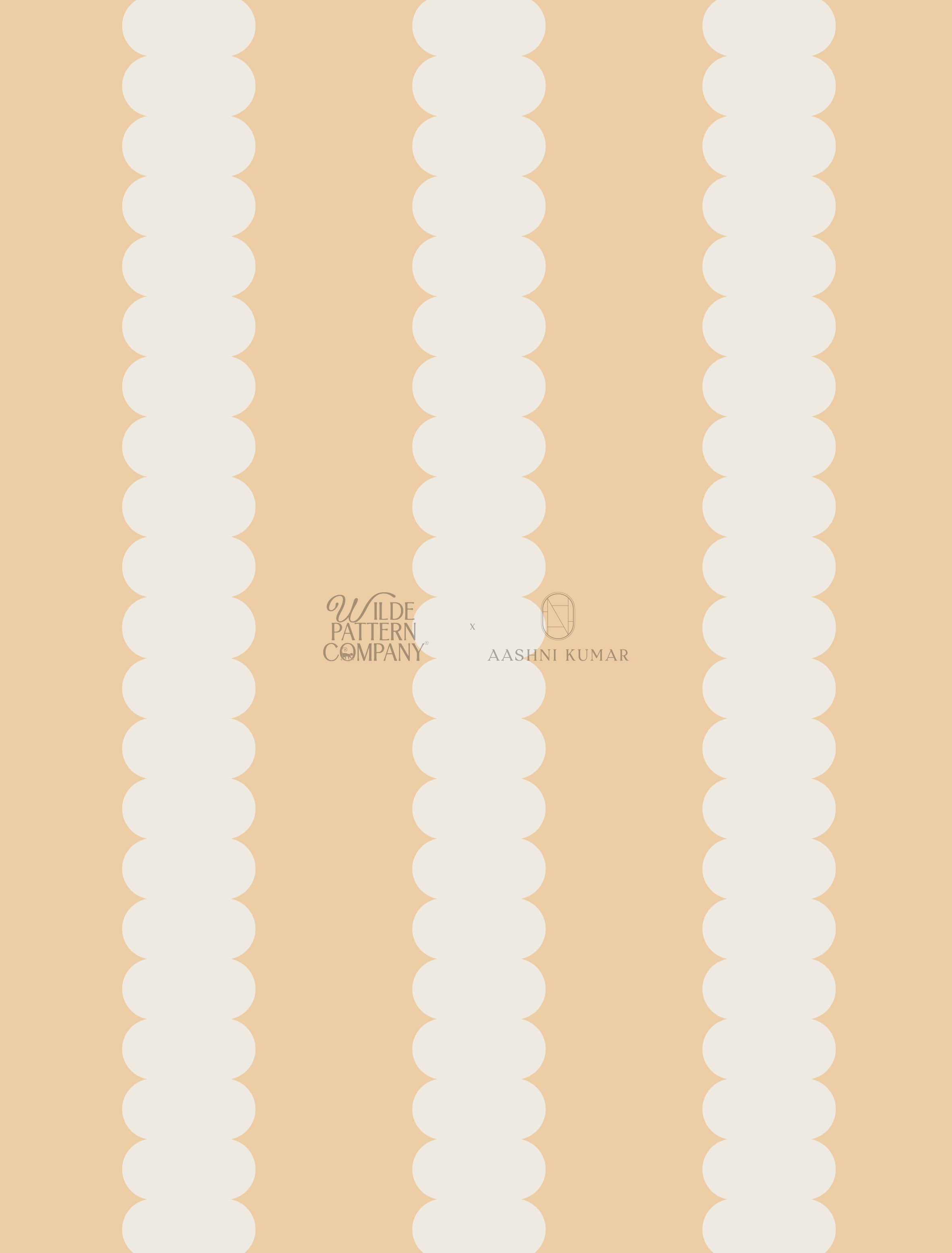 Scallop Stripe Wallpaper