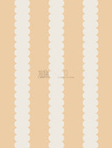 Scallop Stripe Wallpaper