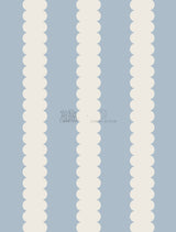 Scallop Stripe Wallpaper