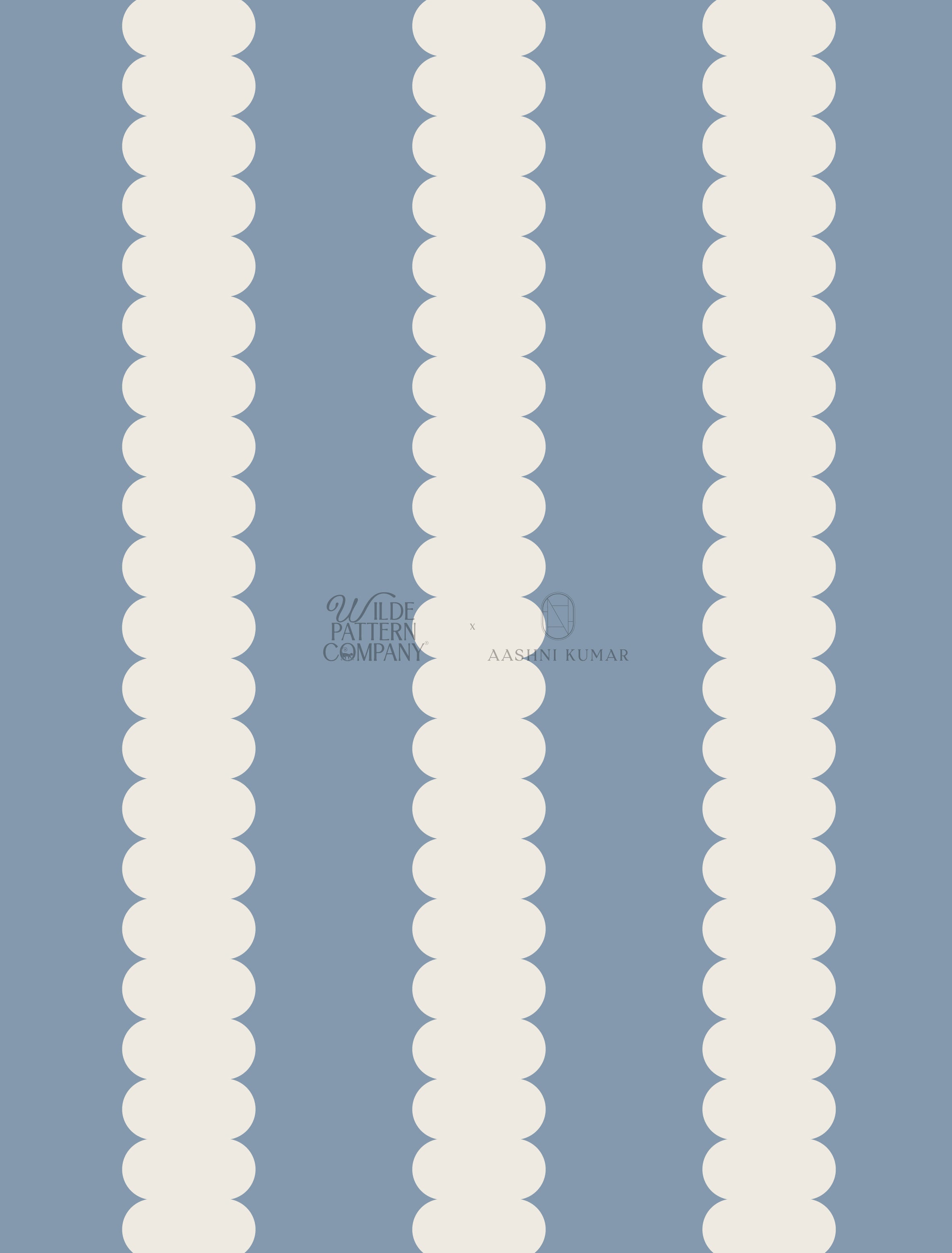 Scallop Stripe Wallpaper