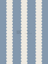 Scallop Stripe Wallpaper