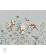 Foxy Tales, Woodland Kids Wallpaper