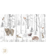 Scandinavian Forest, Woodland Kids Wallpaper