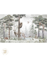 In the Middle of the Forest, Woodland Kids Wallpaper