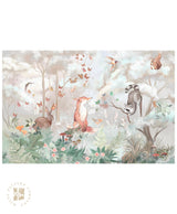 Forest Friends, Woodland Kids Wallpaper