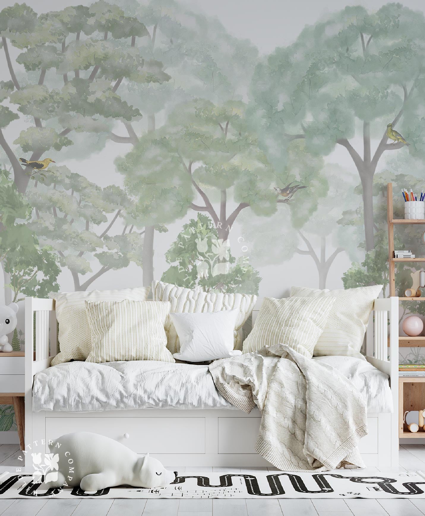 Whispering Canopy, Woodland Kids Wallpaper
