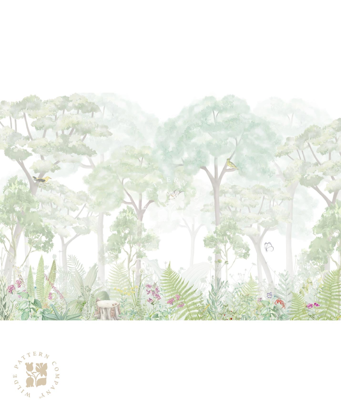 Whispering Canopy, Woodland Kids Wallpaper