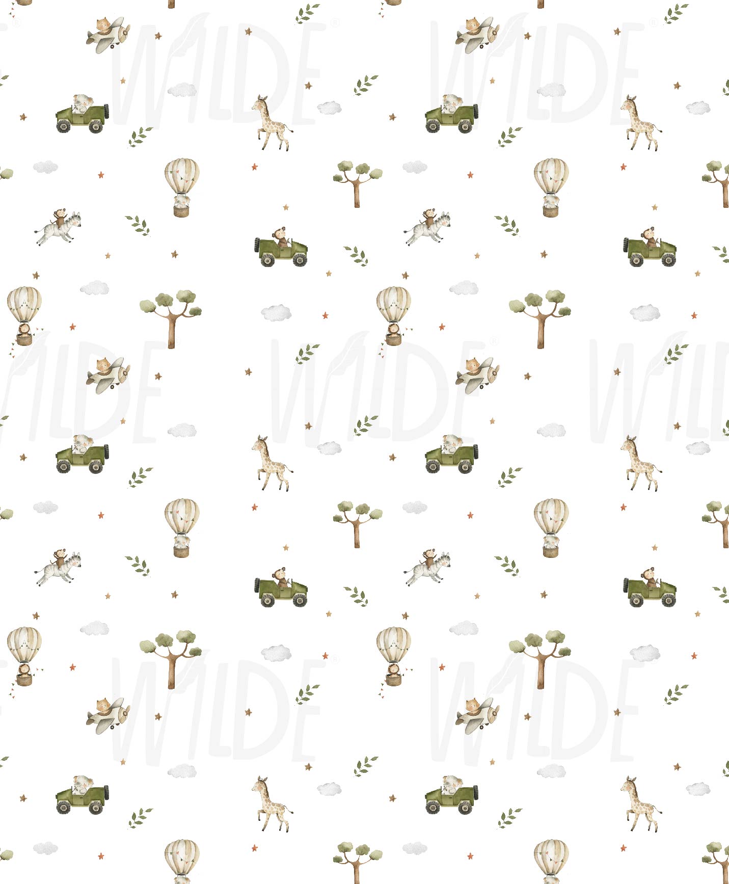 Jungle Jamboree, Kids Safari Wallpaper