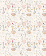 Cute Kids pastel animal Wallpaper by Wilde Pattern Company