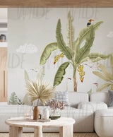 Tropical Mural Wallpaper by Wilde Pattern Company