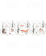 Cute Kids dreamy woodland animal forest Wallpaper by Wilde Pattern Company