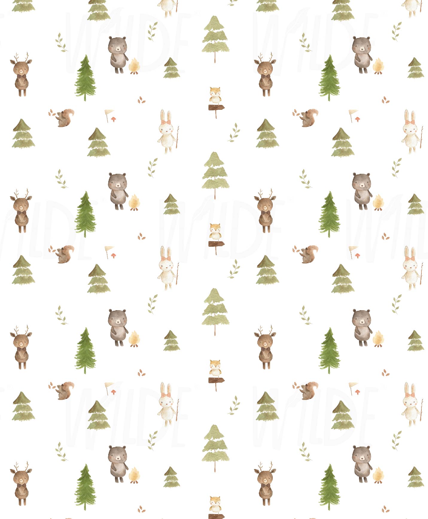 Forest Tale, Woodland  Kids Wallpaper