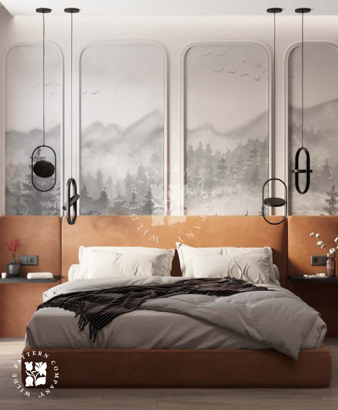 Misty Woodlands in Monochrome