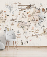 Cute Kids dreamy woodland Wallpaper by Wilde Pattern Company