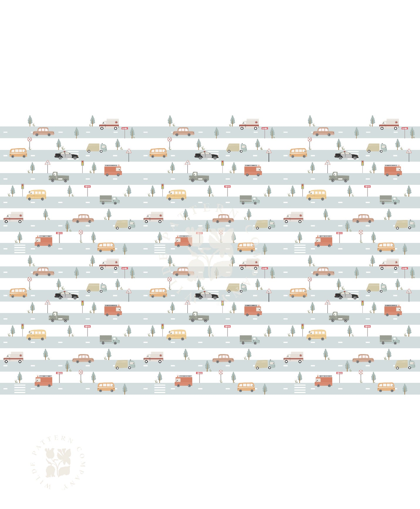 Highway Parade Kids Car Wallpaper Roll