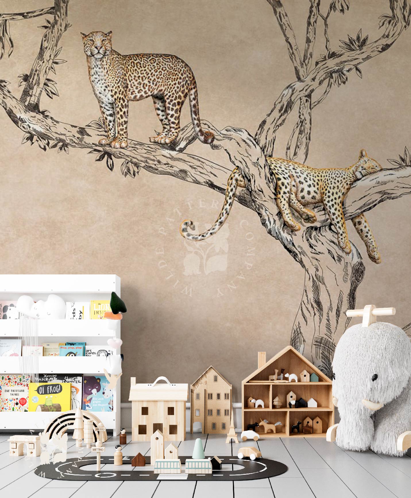 Cheetah Tribe, Safari Mural