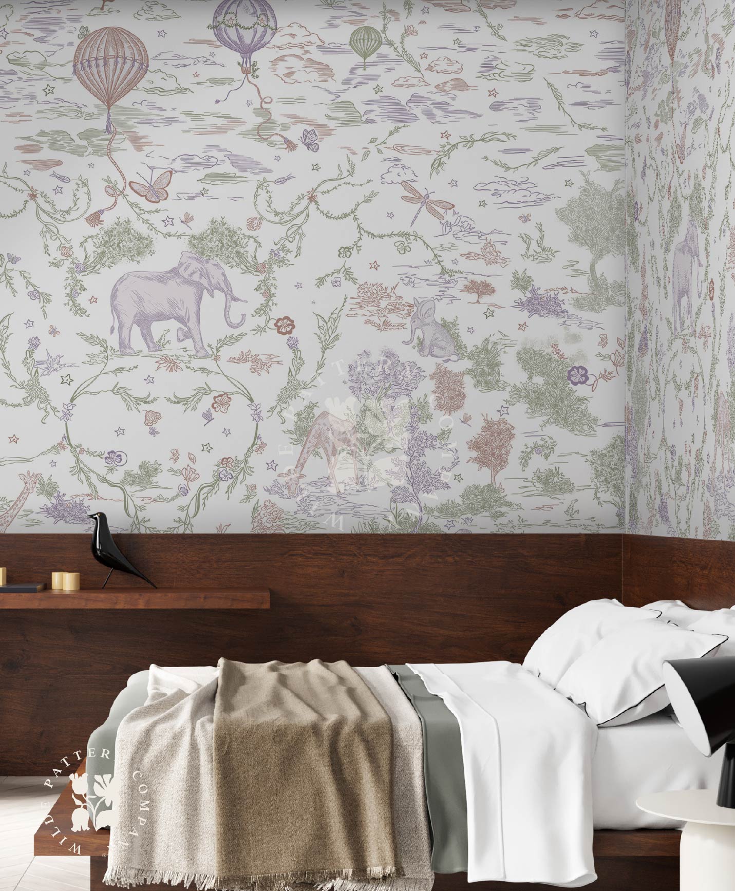 J’adore Paris, Toile Safari Kids Wallpaper