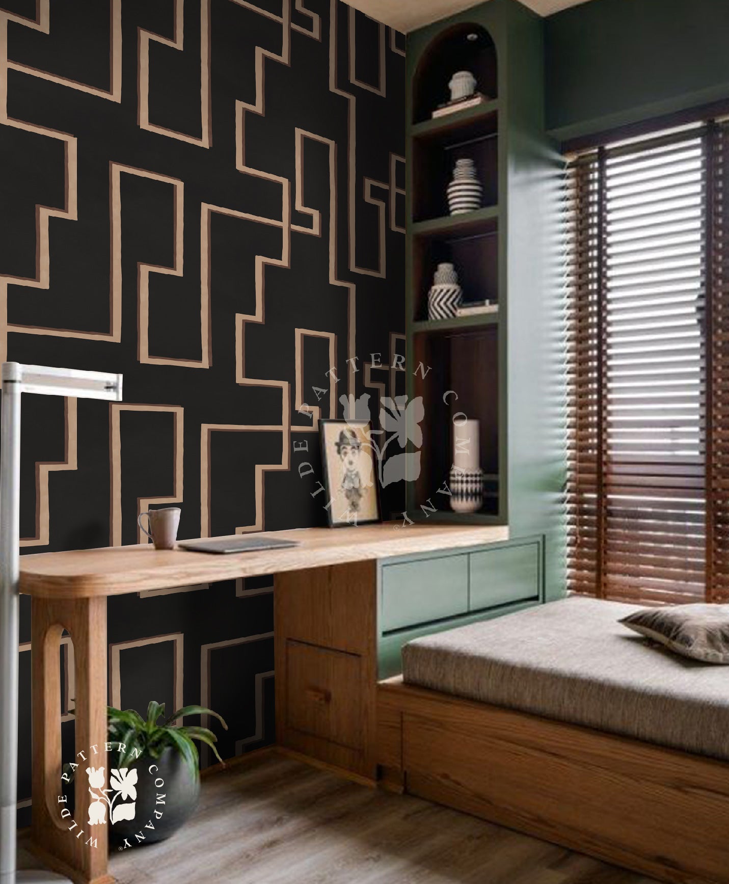 Malabar Maze (Beige Black)