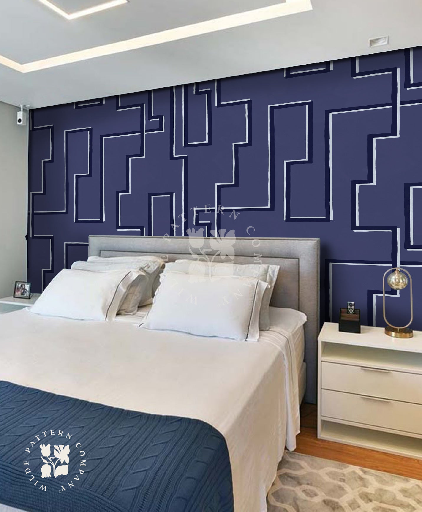 Malabar Maze (Navy Blue)