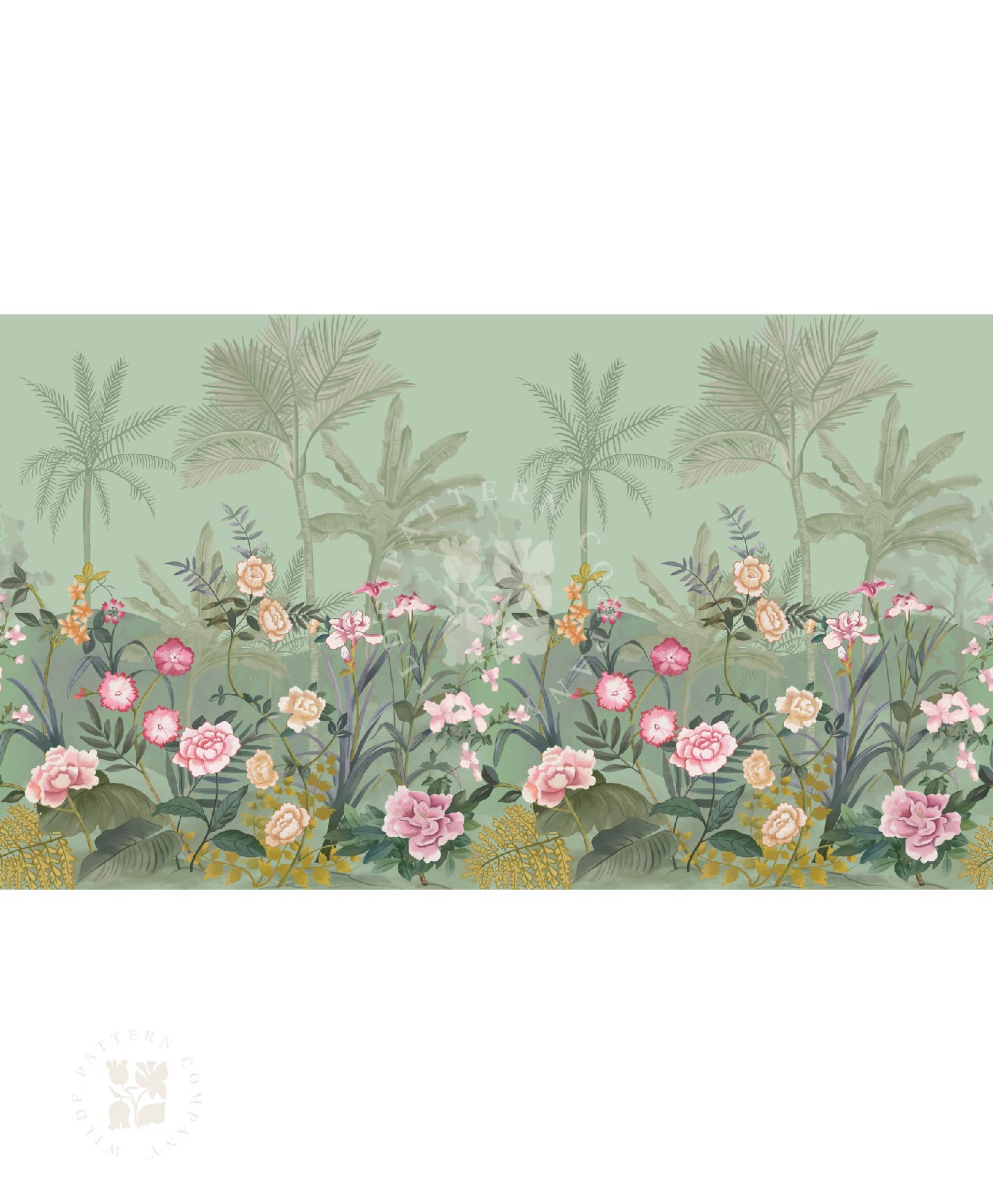 Blush Tropic in Sage Green