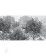 Serengeti Canopy, Monochrome Wallpaper